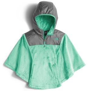 North Face Todd Oso Poncho Ice Green size 3t girls